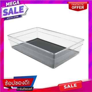 ถาดใส่อุปกรณ์1ช่อง15.5x22.8x5.5cm2815 ใส ที่ใส่ช้อนส้อม DRAWER ORGANIZER MICRONWARE 2815 15.5X22.8X5.5CM CLEAR