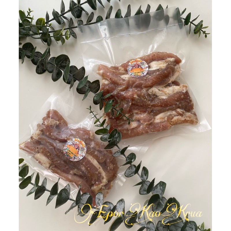 หมูแดดเดียว 500 กรัม Byอิปอเข้าครัว