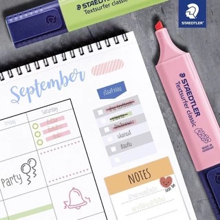 Staedtler ปากกาเน้นข้อความ ไฮไลท์ หัวตัด 1-5 mm เน้นข้อความ เน้นคำ ปากกาไฮไลท์ สีไม่ซีดจาง Highlighter Textsurfer 364