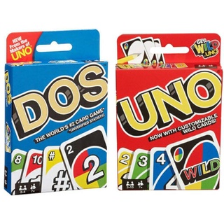 T.P. TOYS UNO 《SAVE2》 UNO DOS + UNO WILD เกมส์อูโน่ เกมส์กระดาน แพคคู่ รวมจำนวน 2 ชิ้น