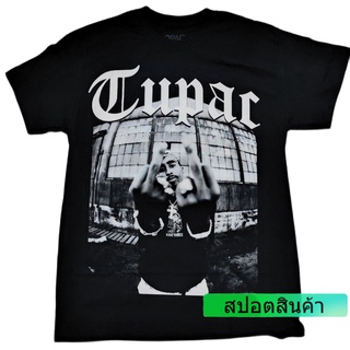 เสื้อยืดใหม่ [COD] เสื้อวง TUPAC two finger ลิขสิทธิืปี 2019