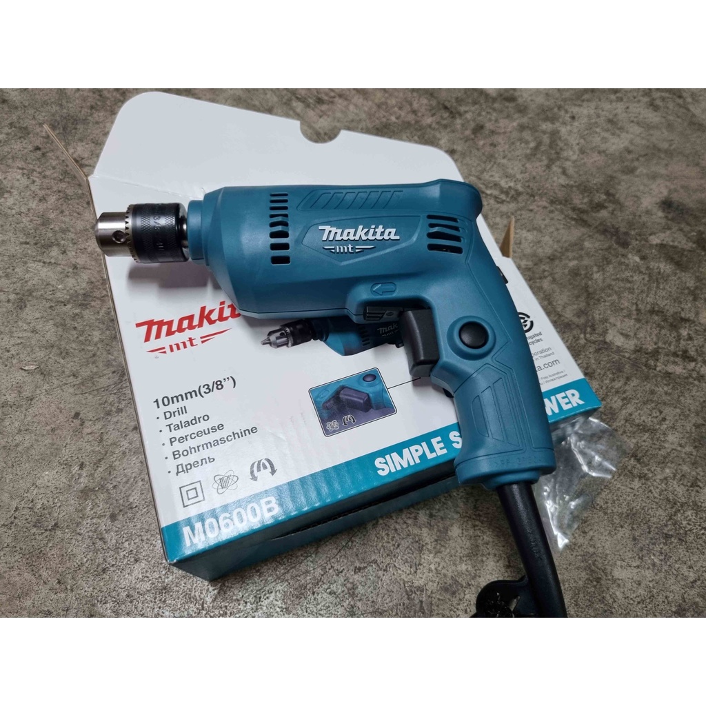 ของแท้ 100 % จากโรงงาน มากีต้า สว่านไฟฟ้า 3/8" 10 มิลลิเมตร 350 Makita M0600B