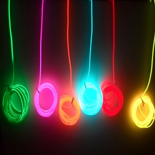 สายไฟนีออน LED 5V USB 12V 3 เมตร ควบคุมด้วยเสียง ใช้แบตเตอรี่ 3V สําหรับตกแต่งรถยนต์ ปาร์ตี้