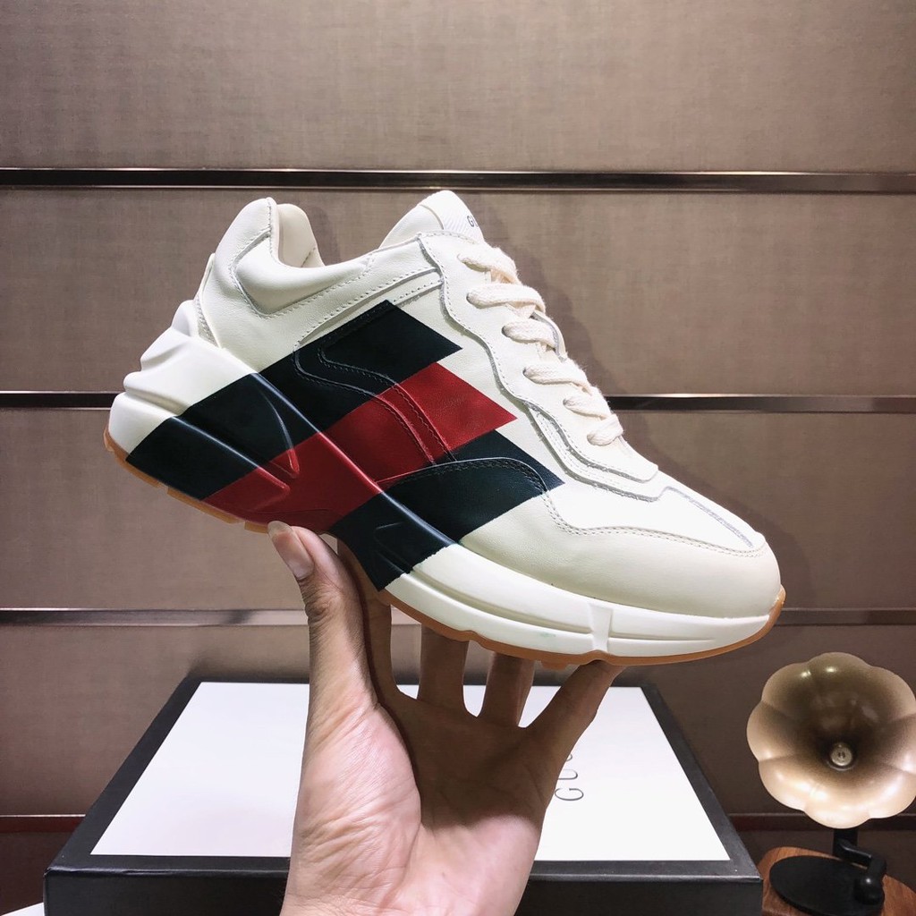 [โรงแรม3ดาวซื้อ] gucci rhyton gucci รองเท้าผ้าใบลาย，คนทุ่มเทและผู้หญิง ...