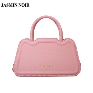 Jasmin Noir กระเป๋าถือ หนัง PU เรียบง่าย สําหรับผู้หญิง