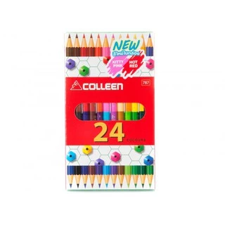 สีไม้คอลลีน 12 24 36 48 และ 60 สี ด้ามเดี่ยว สะท้อนแสง ของแท้ 100% colleen coloured pencil
