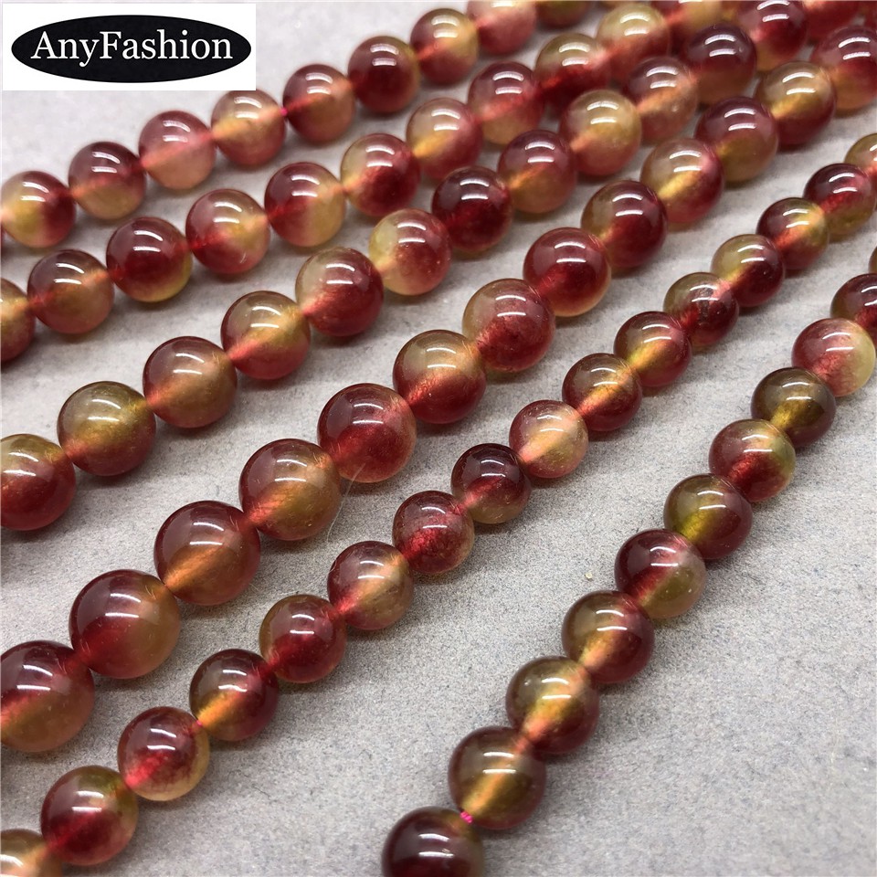 แตงโม Chalcedony ลูกปัด 4-12 มม.รอบหินธรรมชาติหลวมลูกปัด DIY เครื่องประดับ ราคา ถูกที่สุด ดีลบีเคเค