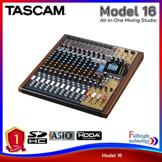 Tascam Model 16 All-In-One Mixing Studio มิกเซอร์สำหรับงานบันทึกเสียง 16-channel Multitrack Recorder/14-channel Analog Mixer รับประกันศูนย์ไทย 1 ปี