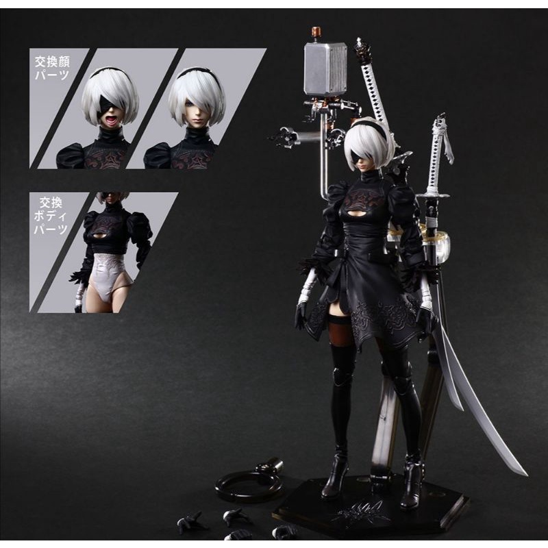 Figma​ ฟิกม่า​ Figure​ ฟิกเกอร์​ Play​ Arts​ Kai​ Nier​ Automata​ 2B​ Deluxe​ งานหลุด​ QC