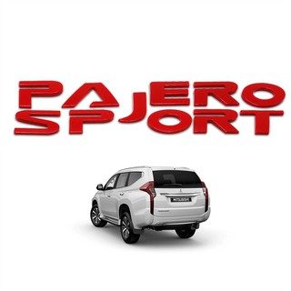 โลโก้ ปาเจโร่ สปอร์ต logo pajero sport Red (แดง)