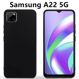 [ส่งจากไทย] Case Samsung galaxy A22 5G เคสโทรศัพท์ซัมซุง เคสนิ่ม tpu เคสสีดําสีแดง เคสซิลิโคน สวยและบาง