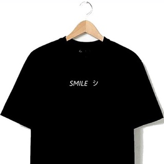 SMILE Printed t shirt unisex 100% cotton