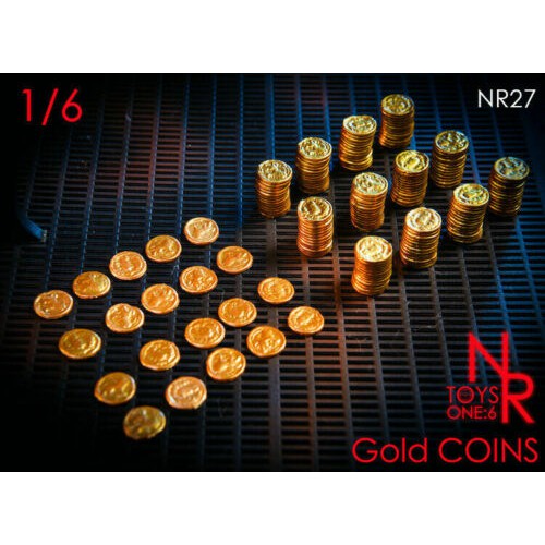 In-Stock 1/6 Scale Diorama Scene NRTOYS NR27 Gold Coin Treasure Model Accessories Toy Scene Fit 12 I