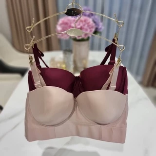 🌸👙 Angel Bra เสื้อในมีโครงทรงเกาะอกครึ่งเต้า สำหรับสาวอวบขนาด 6 ตะขอ ปรับได้ 4 ระดับ 🌸👙