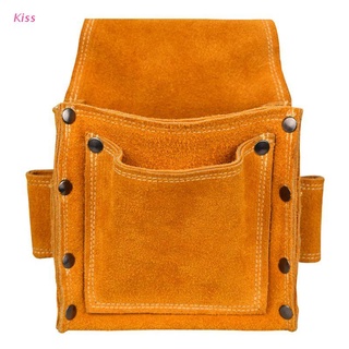 kiss Electrician Waist Tool Belt Pouch Bag Screwdriver Kit Repair Tool Holder Leather