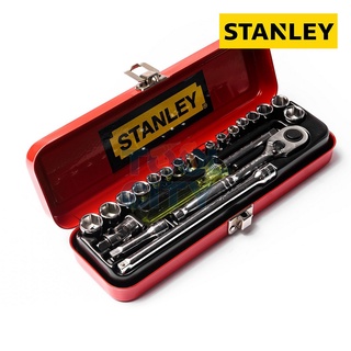 STANLEY 89-507 ชุดลูกบ็อก 21 ชิ้น ขนาด 1/4"