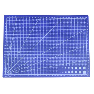 แผ่นกระดาษสำหรับตัดกระดาษ A 4 ขนาด 30 x 22 ซม. สีฟ้า