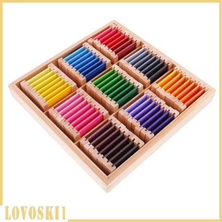 [LOVOSKI1] Montessori Color Box Sensorial Material Wooden Toy Kids School Teaching Aids