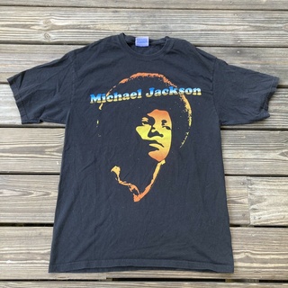 เสื้อยืด ผ้าฝ้าย พิมพ์ลาย Michael Jackson สไตล์วินเทจ แบบสร้างสรรค์ ราคาถูก สําหรับคู่รักS-5XL