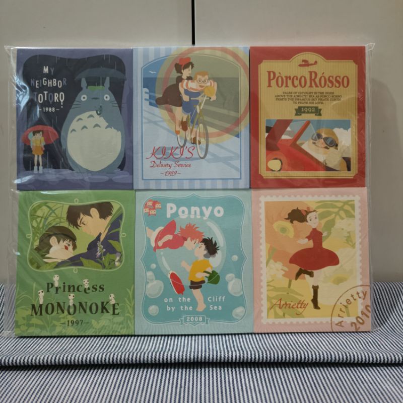 ของสะสม Ghibi ... Set สมุดฉีก 6 เล่ม สวยๆ จาก Studio Ghibli