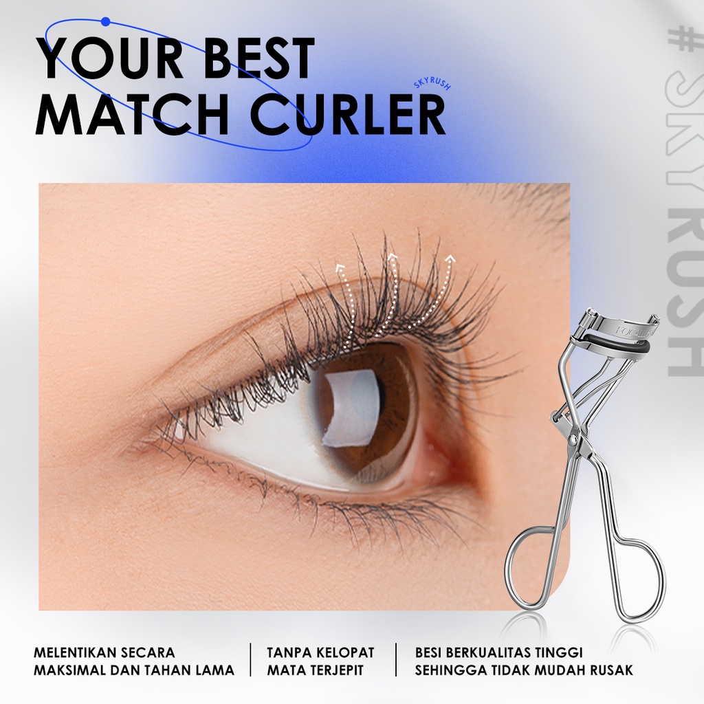 Focallure SkyRush ที่ดัดขนตา ติดทนนาน แบบพกพา กดง่าย เครื่องมือแต่งหน้า ...
