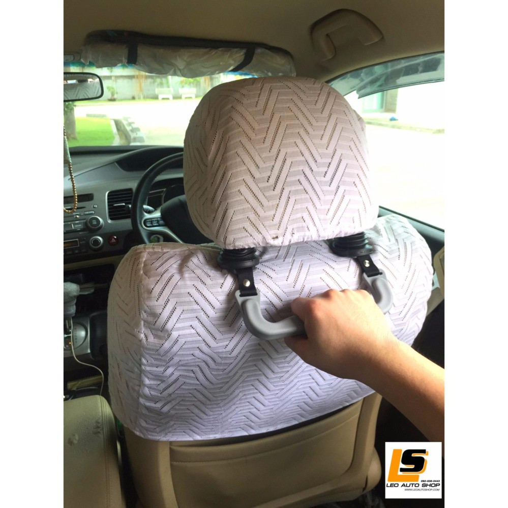 LEOMAX มือจับเบาะหลัง ติดตั้งกับแกนคอหมอนหนุนศีรษะ รุ่น safety Hand Model No. HD-10 แพค 1 ชิ้น (สีเทา) - รูปที่ 4