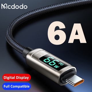 สายชาร์จเร็ว Mcdodo 6A Digital Display สายชาร์จ Fast Charge Type c Micro usb สายข้อมูล