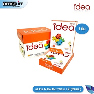 กระดาษ A4 Idea Max 70แกรม 1 รีม (500 แผ่น)