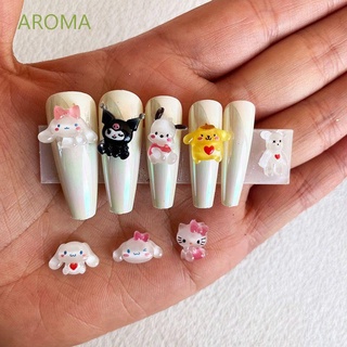 Aroma เครื่องประดับเรซิ่น ลายกระต่าย ปิกาจู 3D สําหรับตกแต่งเล็บ Diy 20 ชิ้น