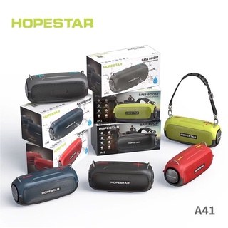 🔥New🔥HOPESTAR A41 ลำโพงบลูทูธ เสียงดีเบสแน่น ดังกระหึ่ม กันน้ำระดับ IPX6 (แท้ 100%)