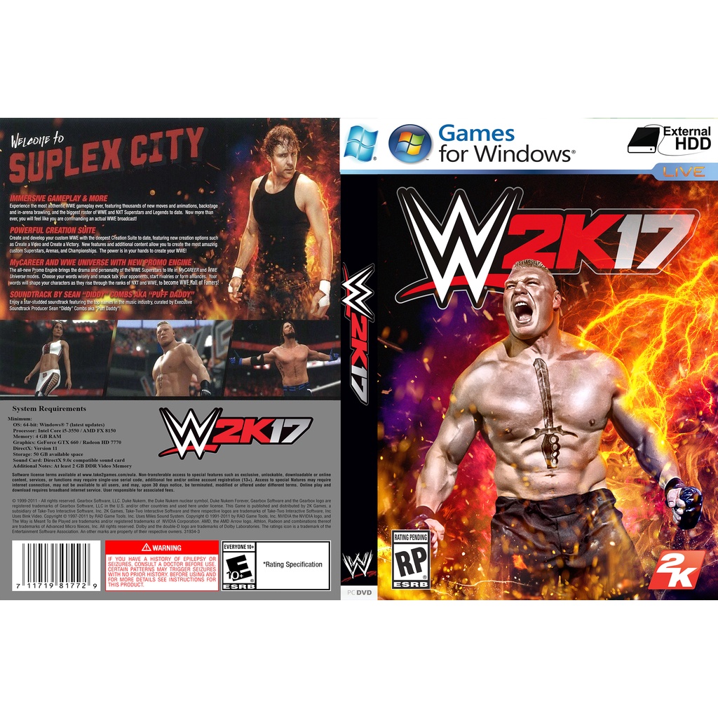 WWE 2K17: เกมพีซี Digital Deluxe Edition [Pendrive INSTALLATION]