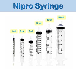 Disposable Syringe Sterile Nipro ไซริงค์ สำหรับฉีดยา ป้อนยาเด็ก ล้างจมูก