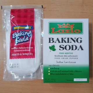 เบกกิ้งโซดา Baking Soda ลาซิโอ 400 g ผงโซดา ตรา Lazio  แบบกล่อง / แบบถุง ตราแม็กกาแรต 300 g