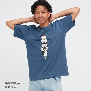 Uniqlo UT เสื้อยืดแขนสั้น พิมพ์ลาย Snoopy UTGP PEANUTS สําหรับผู้ชาย ผู้หญิง 452505S-5XL