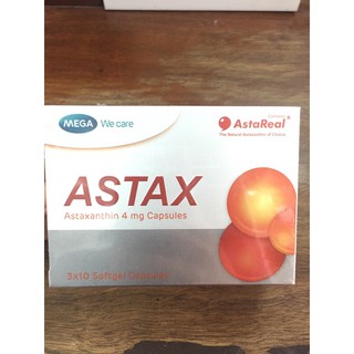 Mega We Care Astax (Astaxanthin) 30 Capsules เมก้าวีแคร์ แอสแทค แอสตาแซนธิน 30แคปซูล