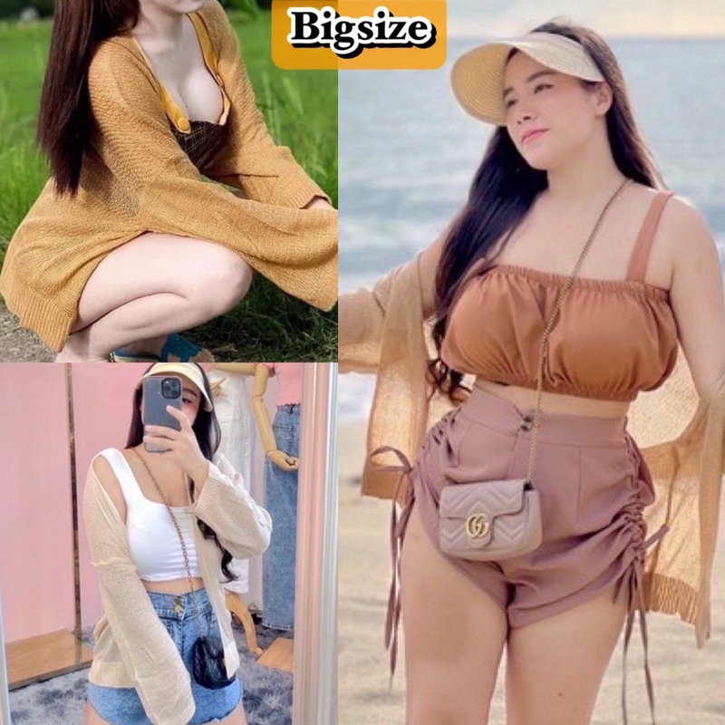 PlusSizeเสื้อคลุมสาวอวบอ้วน ไซส์ใหญ่ สไตล์เกาหลี อกฟรี40-54” #6