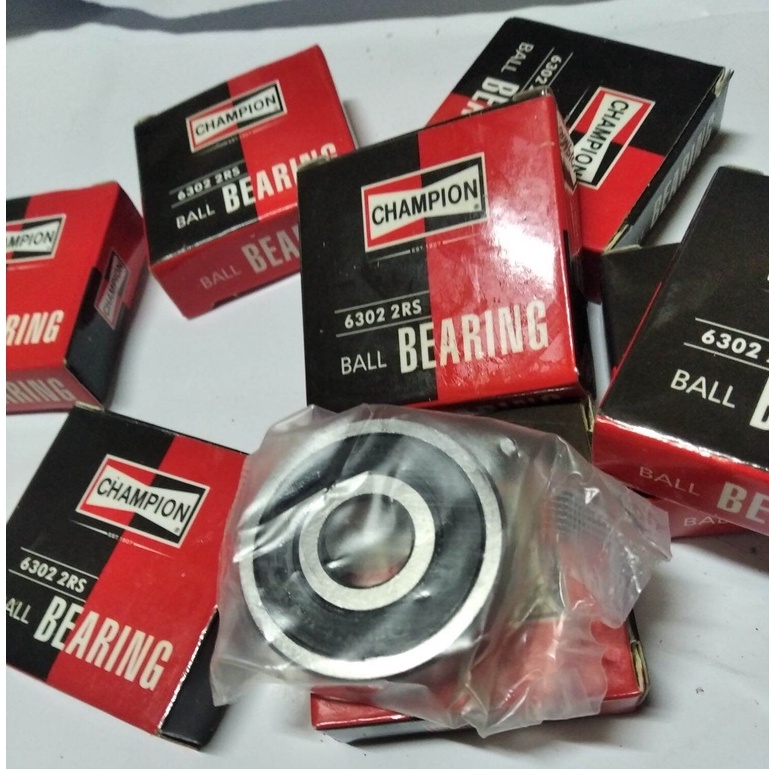 KLAHER BEARING LAHER 6302-rs 6302 -2rs CHAMPION BRAND