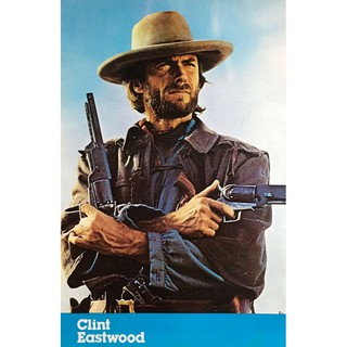 โปสเตอร์ ดาราหนัง คาวบอย คลินต์ อีสต์วุด Clint Eastwood POSTER 20”x30” Inch American Actor Cowboy Western