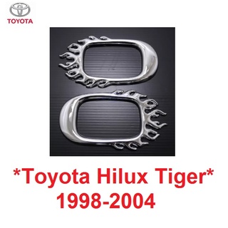 ครอบไฟแก้ม ลายไฟ Toyota Hilux Tiger D4D 1998 - 2004 โตโยต้า ไทเกอร์ ดีโฟว์ดี  ครอบไฟเลี้ยวข้าง ครอบแก้ม