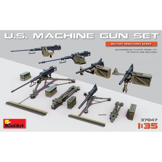 โมเดลอุปกรณ์จำลอง MiniArt 1/35 MI37047 U.S. Machine Gun Set