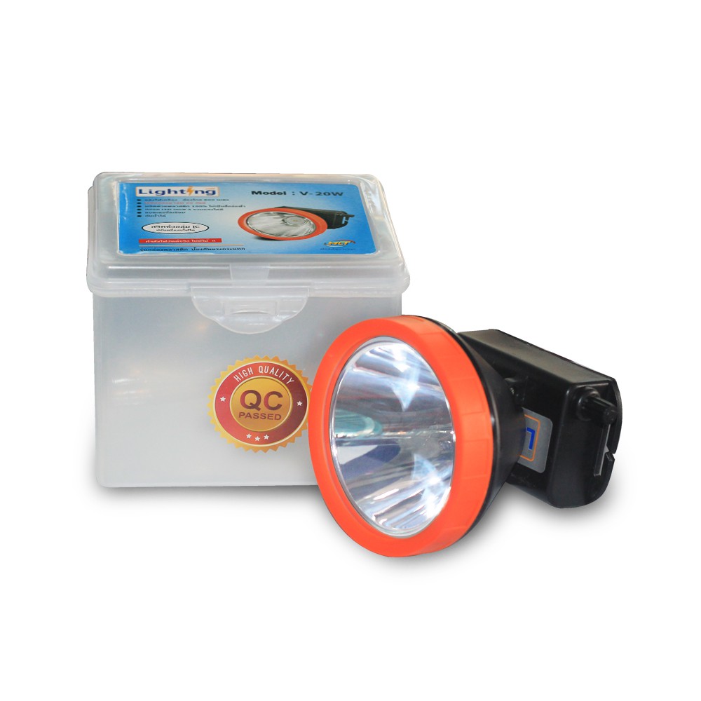 ไฟชุดLED 1 หลอด แบตLITHIUM ส่องสัตว์,ไฟฉาย,หัว รุ่น 20w-04/ 30w-01