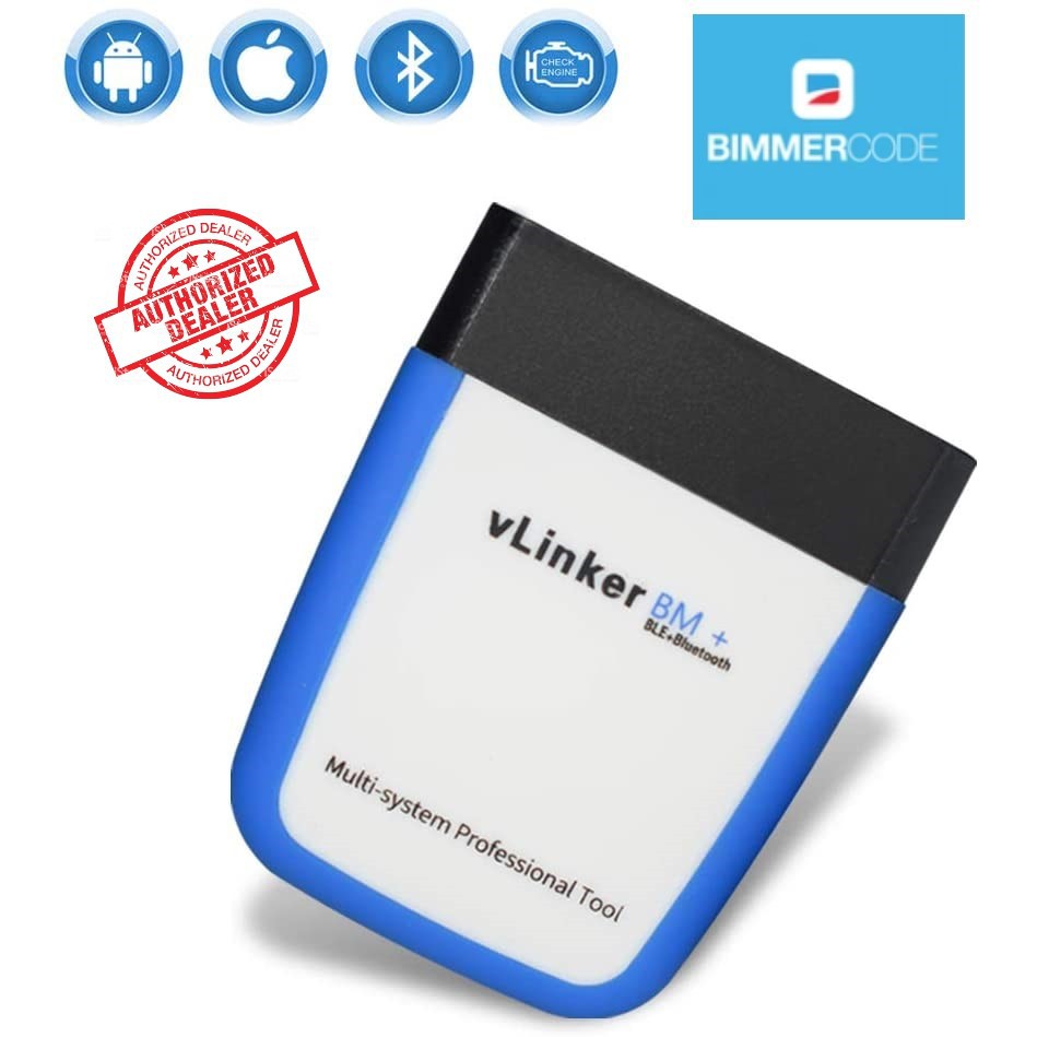 Vgate vLinker BM+ BLE4.0 OBD2 เครื่องสแกนบลูทูธสําหรับ BMW/Mini BimmerCode, เครื่องอ่านรหัสรถยนต์