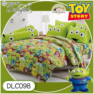 ลิขสิทธิ์แท้🔥 ผ้าปูที่นอน + ผ้านวม ทอยสตอรี่ TOY STORY DLC098 ชุดเครื่องนอน ทิวลิป Tulip Delight Bed Sheet DLC ผ้าปู นวม