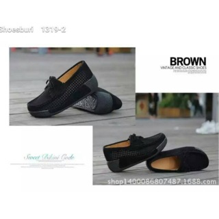 Loafer perforate shoe พร้อมส่ง! H5331