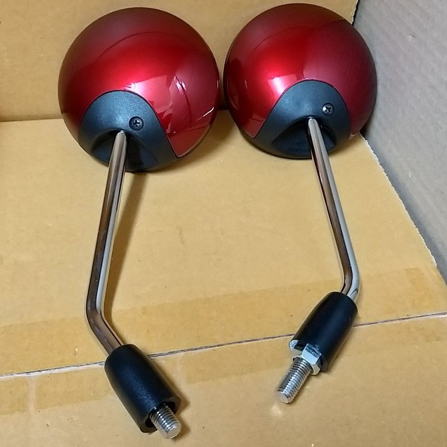 กระจก มองหลัง SCOOPY-I ปี 2009, 2012 สีแดงเลือดนก รหัสสี R326 # ขายเป็นคู่ # 1010-079-10ZRP - รูปที่ 2