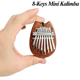 【HOT】kalimba thumb เปียโนไม้ 8 คีย์เครื่องดนตรี