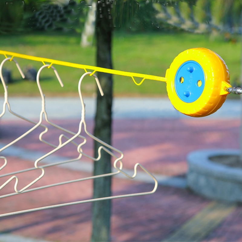 8m Retractable Clothesline Portable Laundry Dryer Nylon Clothes Line