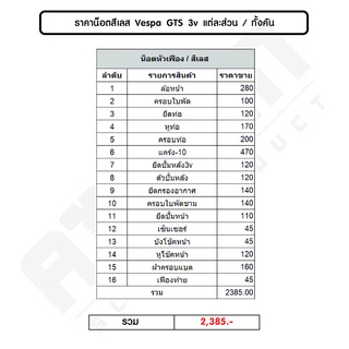 น็อตหัวเฟือง-เวสป้า(Vespa)-GTS 3v-ทั้งคัน