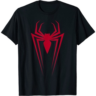 เสื้อยืดผ้าฝ้ายพรีเมี่ยม เสื้อยืด พิมพ์ลายโลโก้ Marvel Spiderman สําหรับผู้ใหญ่