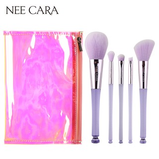 [Clearance] NEE CARA นีคาร่า แปรงแต่งหน้า ชุดแปรงแต่งหน้า 5ชิ้น พร้อมกระเป๋า N828 SET BRUSH 5 PIECE